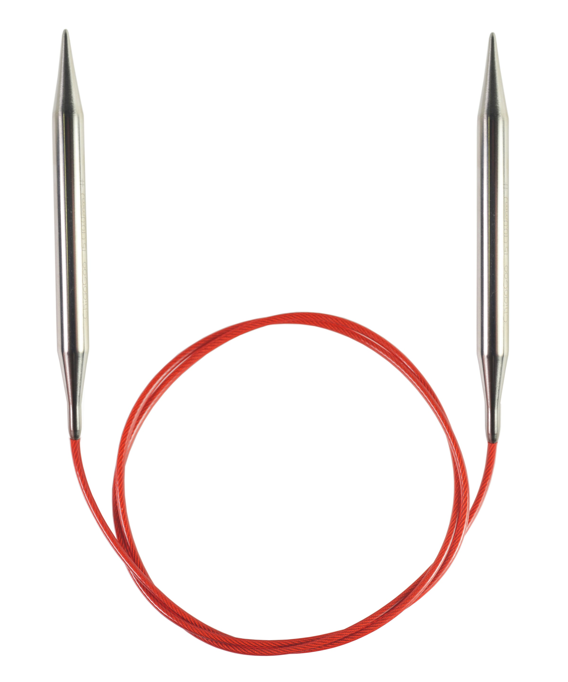 ChiaoGoo Red Circular Knitting Needles 12-Size 8/5mm