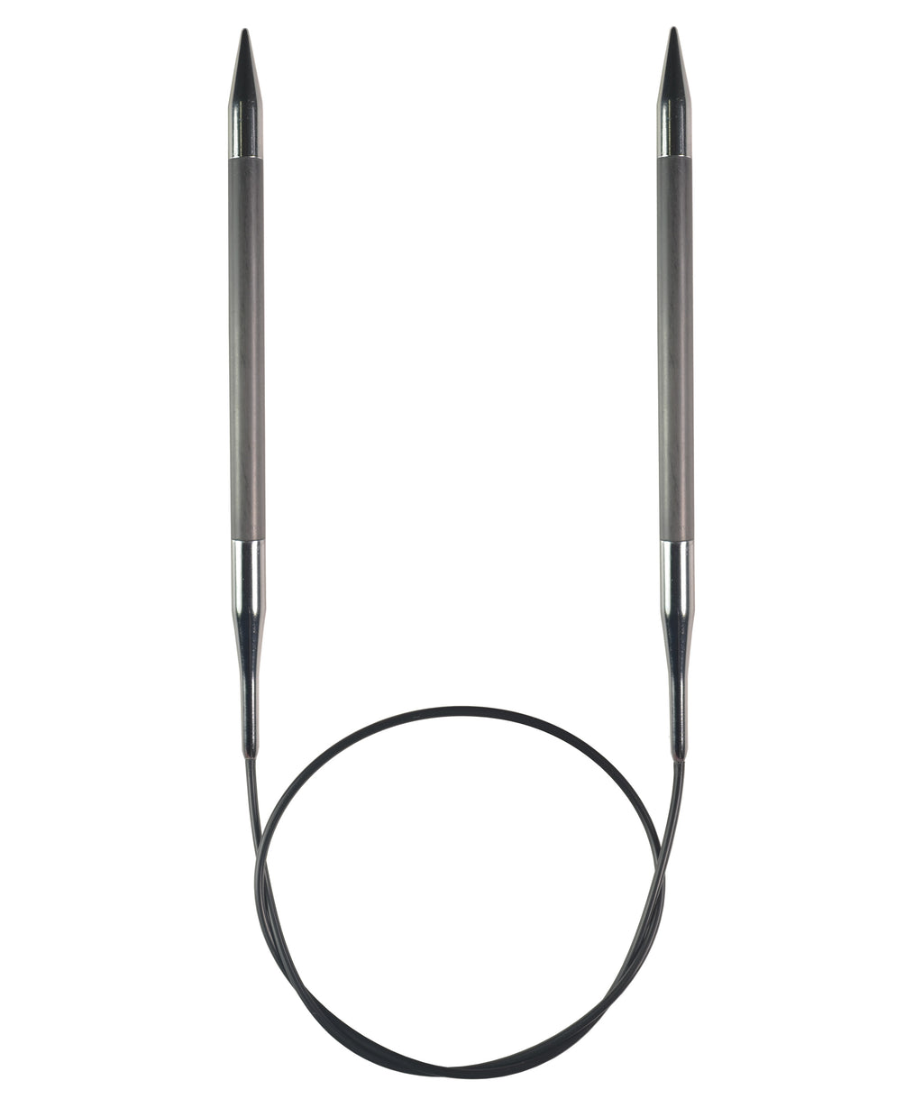 24 Inch Knitter's Pride Karbonz Circular Needles-Needles-Knitter's Pride-US 08, 5.0 mm-Alpaca Direct