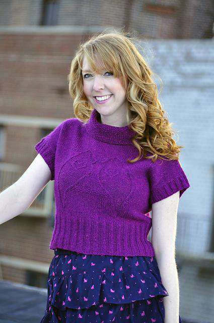 Lovebirds Popover by Lauren N. Riker *Skacel Pattern*-Patterns-Skacel-Alpaca Direct