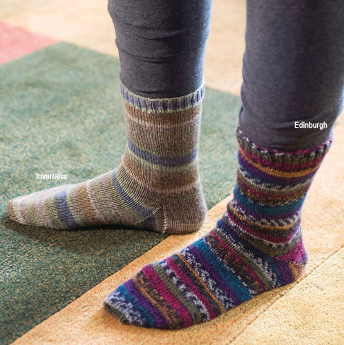 Inverness Comfy Socks by the Berroco Design Team *Free Pattern*
