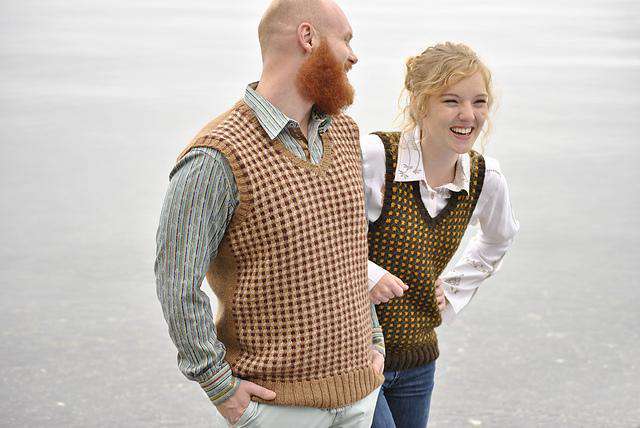 Classic Checked Vest by John Crane *Skacel Pattern*-Patterns-Skacel-Alpaca Direct