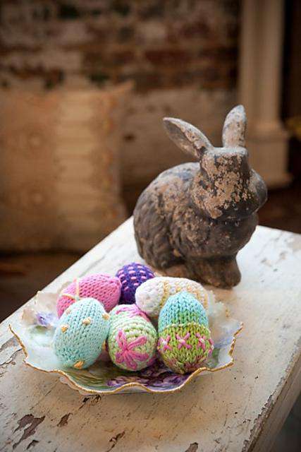 Cotton Supreme Easter Eggs (Knit Version) by Edie Eckman-Patterns-Universal Yarns-Alpaca Direct