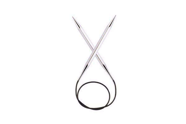 47 Inch Knitter's Pride Nova Cubics Platina Circular Needle-Needles-Knitter's Pride-US 1.5, 2.5 mm-Alpaca Direct Main image