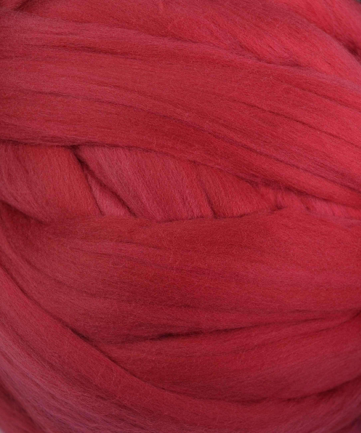 4 oz Merino Top Solids-Roving-Alpaca Direct-Cinnabar-Alpaca Direct