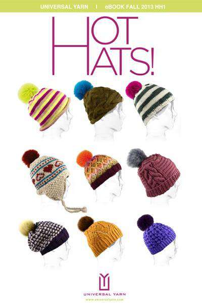 Hot Hats E-book-Patterns-Universal Yarns-Alpaca Direct