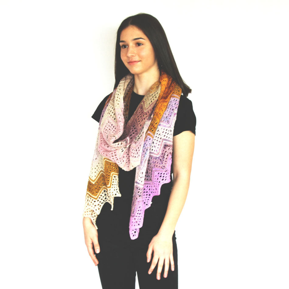 ADVENTurer Scarf &amp; Wrap by Ambah O&#39;Brien-Patterns-Alpaca Direct-Alpaca Direct