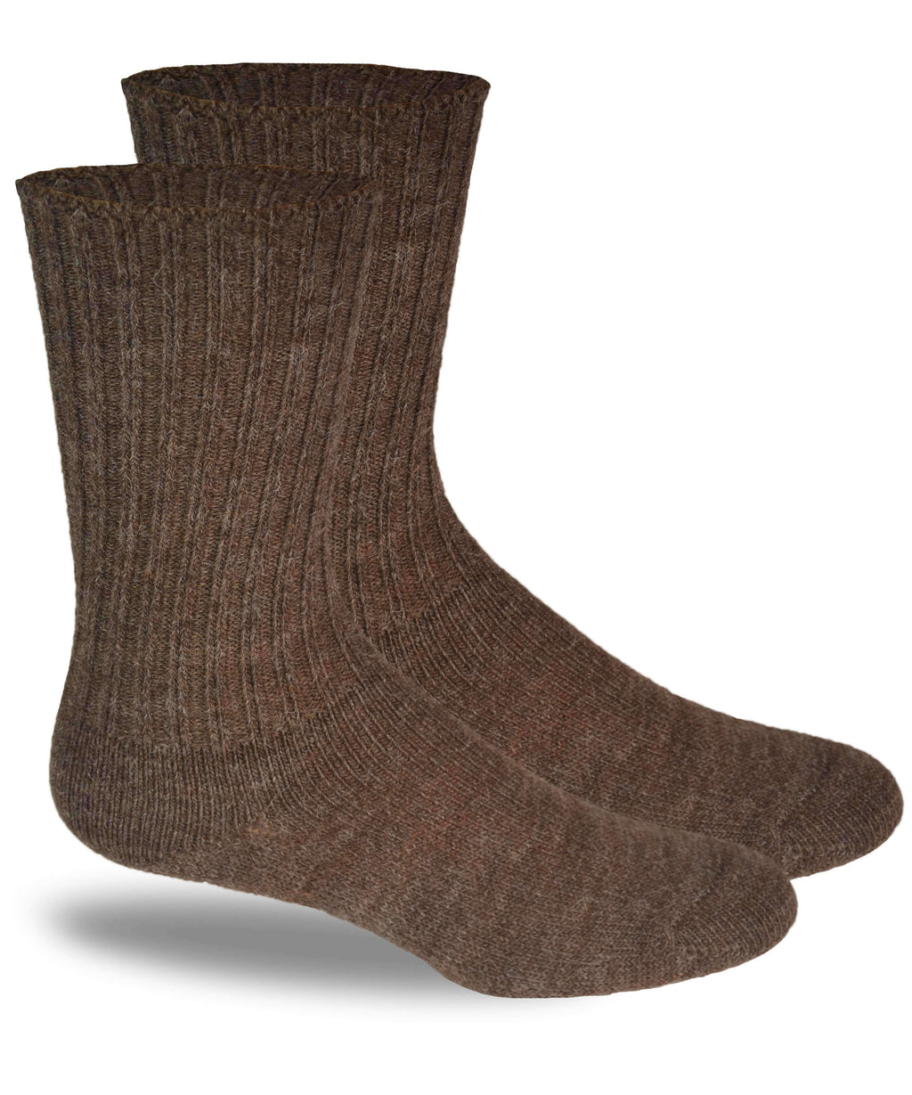 Alpaca 915 Dress Socks-Socks-Alpaca Direct-Large-Cocoa-Alpaca Direct