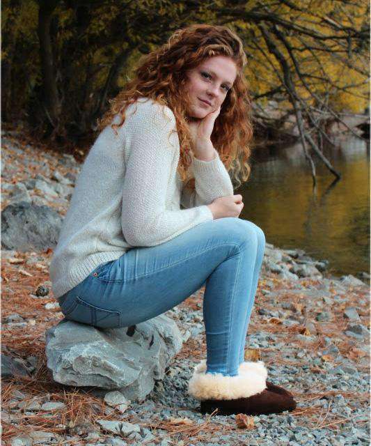 Alpaca Leather Bootie Slippers with Fur Lining-Apparel-Alpaca Direct-Alpaca Direct