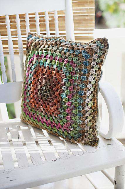 One Big Granny Square Throw &amp; Afghan by Churchmouse Yarns and Teas-Patterns-Churchmouse Yarns-Alpaca Direct