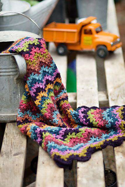 Vintage Crocheted Baby Blanket by Churchmouse Yarns and Teas-Patterns-Churchmouse Yarns-Alpaca Direct