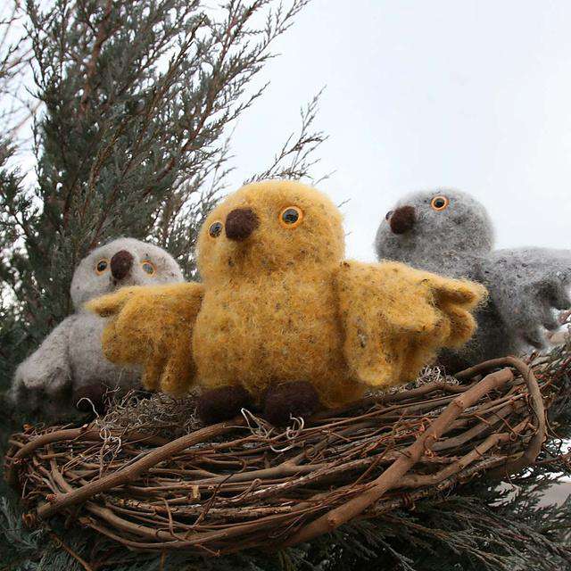 Baby Owl Takes Flight by Debbie Radtke *Pattern*-Patterns-Fiber Trends-Alpaca Direct