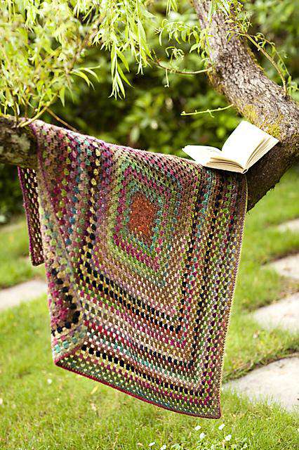 One Big Granny Square Throw & Afghan by Churchmouse Yarns and Teas