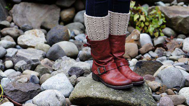 Lacy Boot Cuffs by Betsey Reed *Skacel Pattern*-Patterns-Skacel-Alpaca Direct Main image