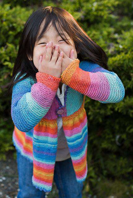 Girl's Garter Stitch Swing Jacket by Sassy Skein-Patterns-Skacel-Alpaca Direct