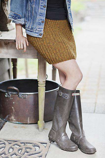 Ribbed Pencil Skirt by Churchmouse Yarns and Teas-Patterns-Churchmouse Yarns-Alpaca Direct