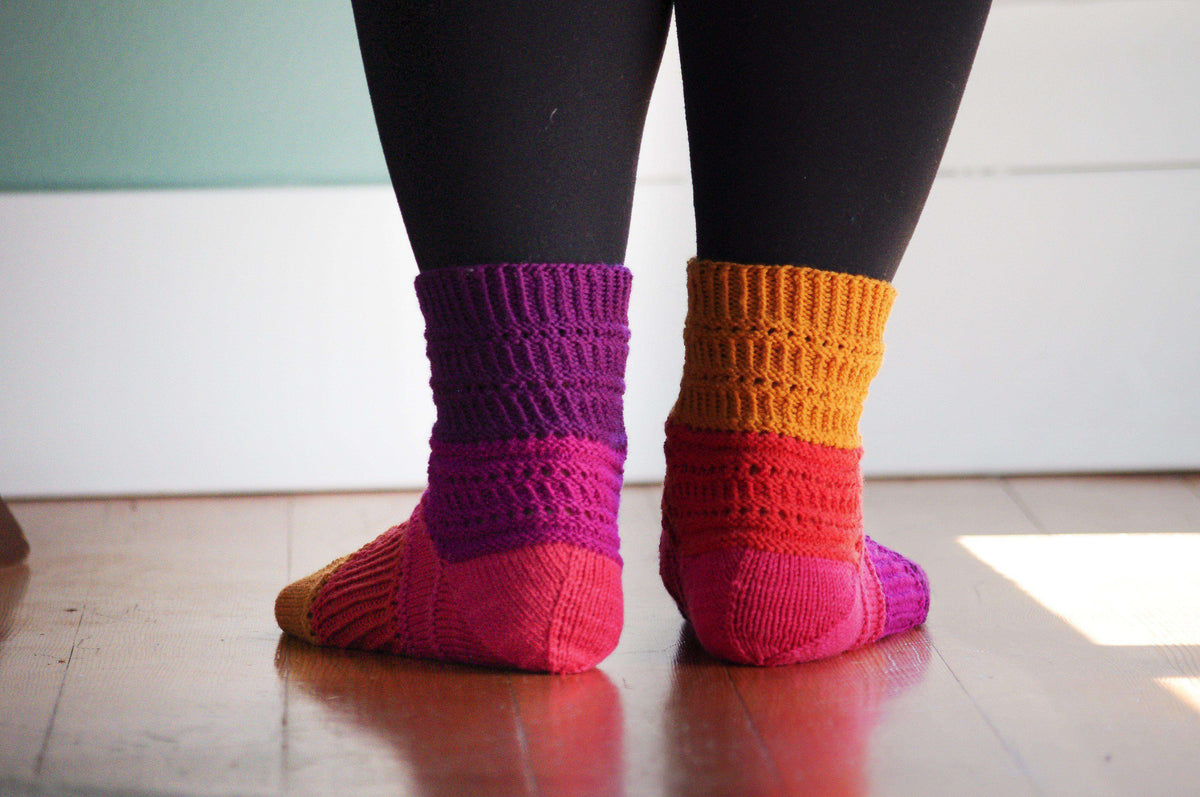 Bander Ridge Socks by Meghan Jones-Patterns-Meghan Jones-Alpaca Direct