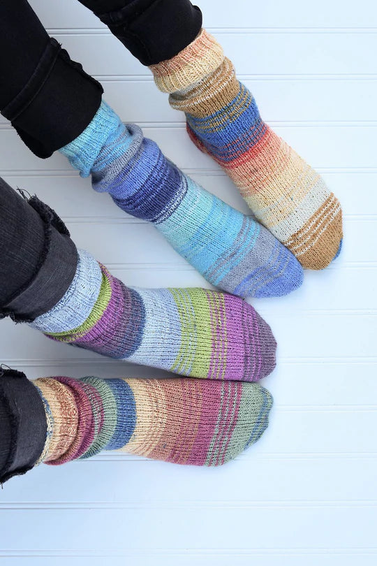 Basic Toe Up Sock by Universal Yarn-Patterns-Universal Yarns-Alpaca Direct Main image