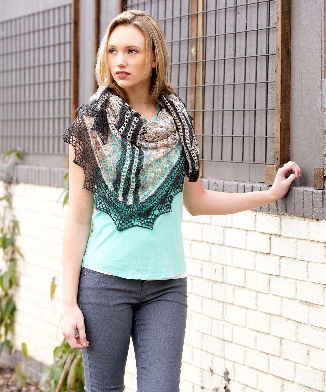 Bisected Shawl by Amy Gunderson-Patterns-Universal Yarns-Alpaca Direct