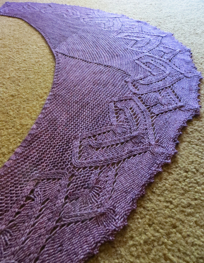 Border Garden Shawl by Verybusymonkey-Patterns-Verybusymonkey-Alpaca Direct