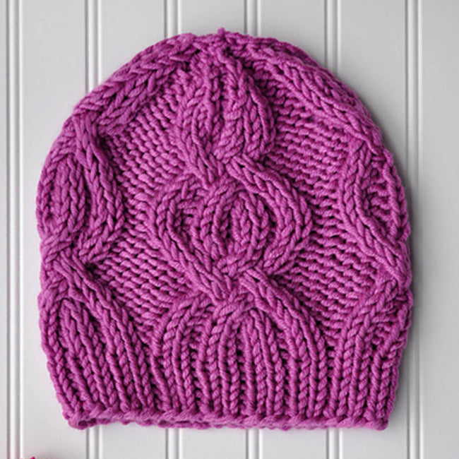 Cable Cross Hat by Universal Yarn Design Team-Patterns-Universal Yarns-Alpaca Direct Main image
