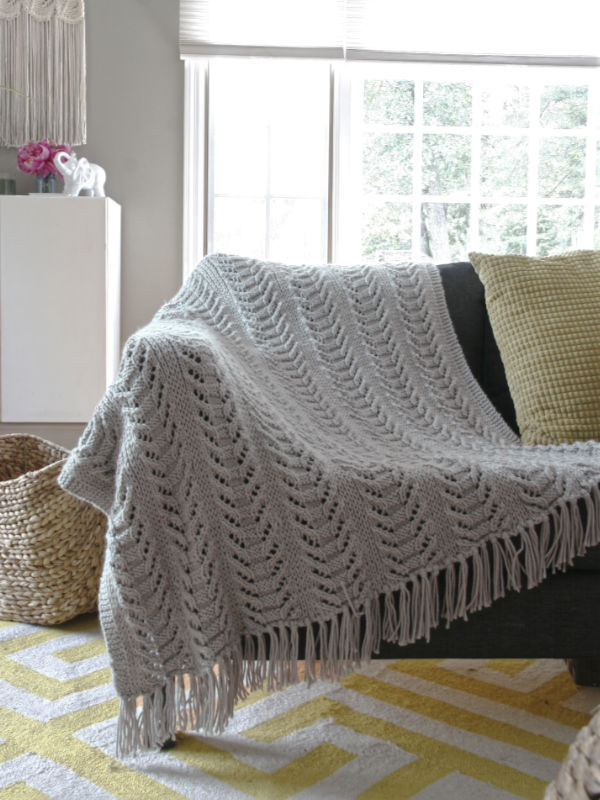 Catkin Throw Designed by Amy Christoffers *Berroco Pattern*-Patterns-Berroco-Alpaca Direct