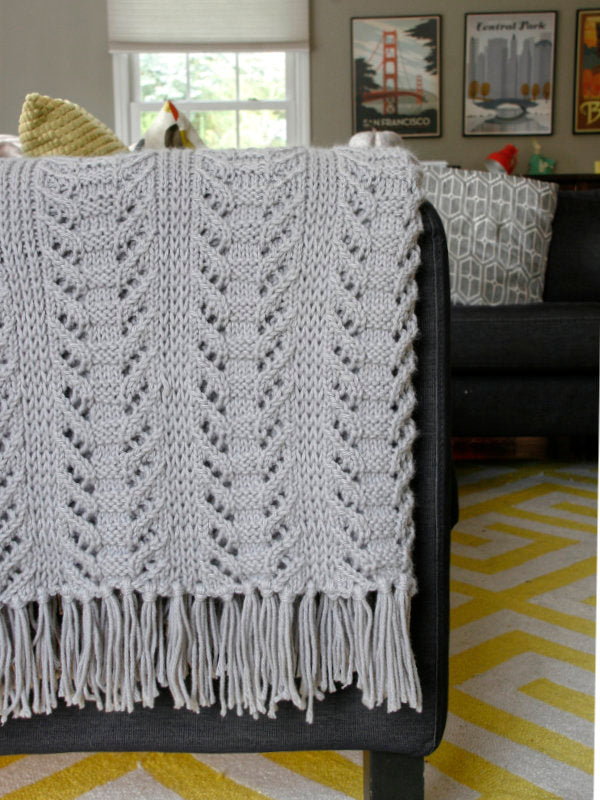 Catkin Throw Designed by Amy Christoffers *Berroco Pattern*-Patterns-Berroco-Alpaca Direct