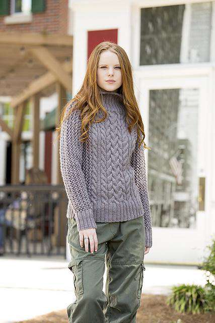 Cold Mountain Pullover by Amy Gunderson-Patterns-Universal Yarns-Alpaca Direct
