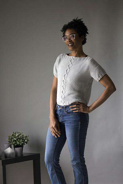 Cora Crop Designed by Rachel Brockman-Patterns-Universal Yarns-Alpaca Direct