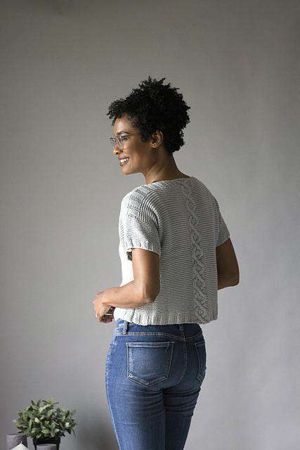 Cora Crop Designed by Rachel Brockman-Patterns-Universal Yarns-Alpaca Direct