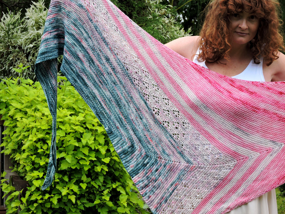 Raspberry Field Shawl Pattern by Jana Markova-Patterns-Alpaca Direct-Alpaca Direct