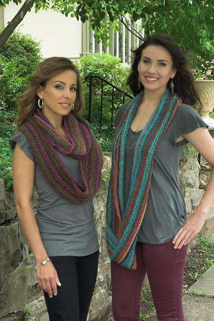 F509 Gina Elongated Garter Stitch Cowl by Plymouth Yarn-Patterns-Plymouth Yarn-Alpaca Direct