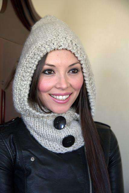 F631 Hooded Cowl by Plymouth Yarn Design Studio-Patterns-Plymouth Yarn-Alpaca Direct Main image