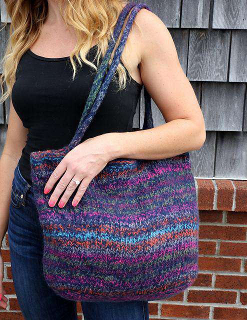 Felted Bag by Vanessa Ewing *Free Pattern*-Patterns-Plymouth Yarn-Alpaca Direct