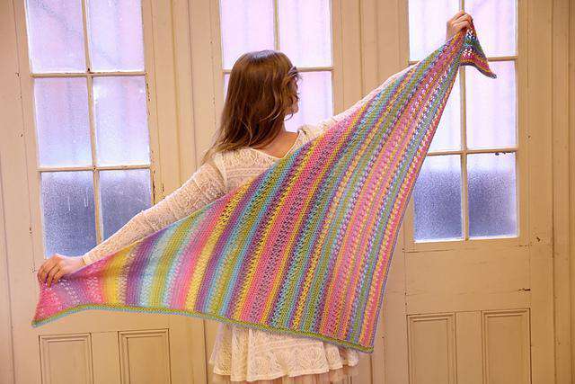 Ridged Shawl by Vanessa Ewing  *Plymouth Pattern* Secondary image