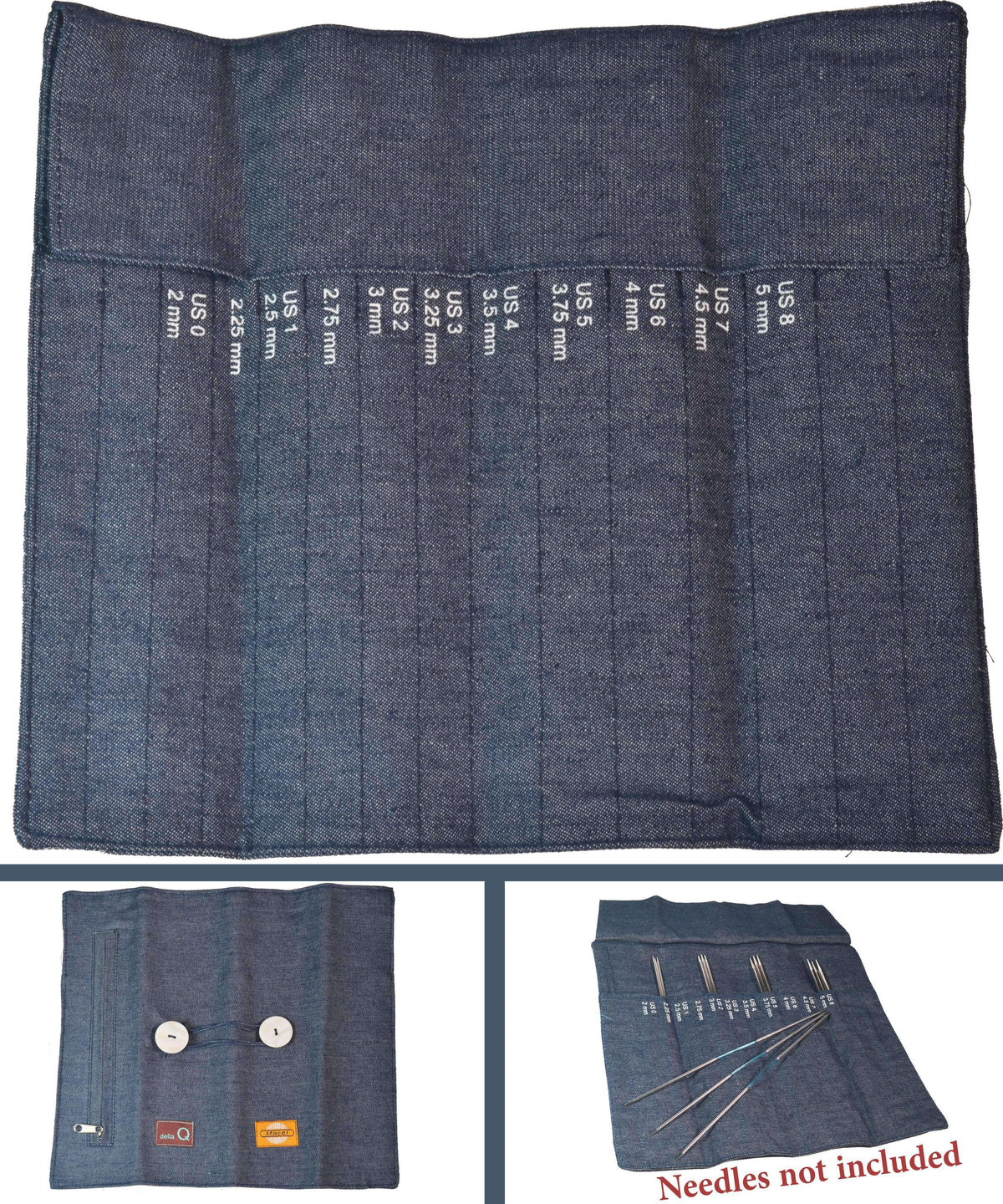 FlexiRoll - Flexi Flip Case-Notions-DellaQ-Denim-Alpaca Direct