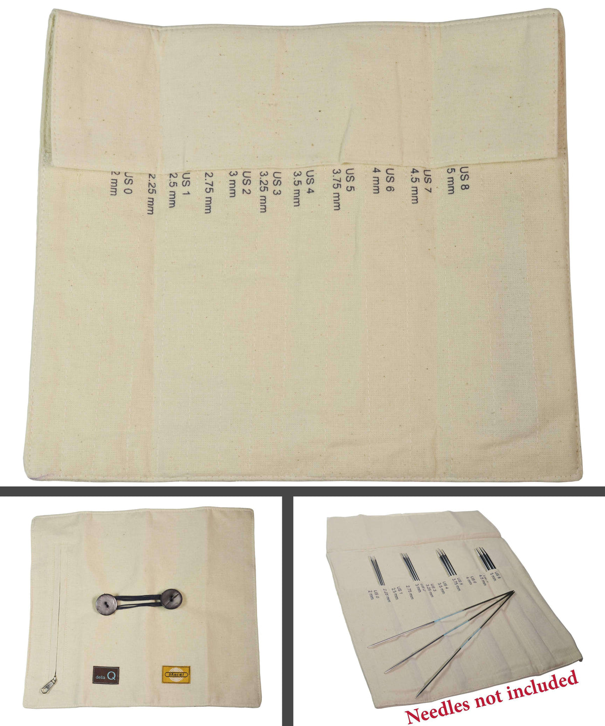 FlexiRoll - Flexi Flip Case-Notions-DellaQ-Natural-Alpaca Direct