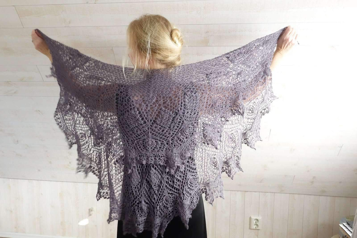 Arum Shawl by Anne-Lise Maigaard-Patterns-Anne-Lise Maigaard-Alpaca Direct