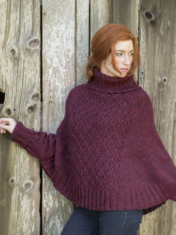 Galilee Poncho by the Berroco Design Team *Free Pattern*-Patterns-Berroco-Alpaca Direct