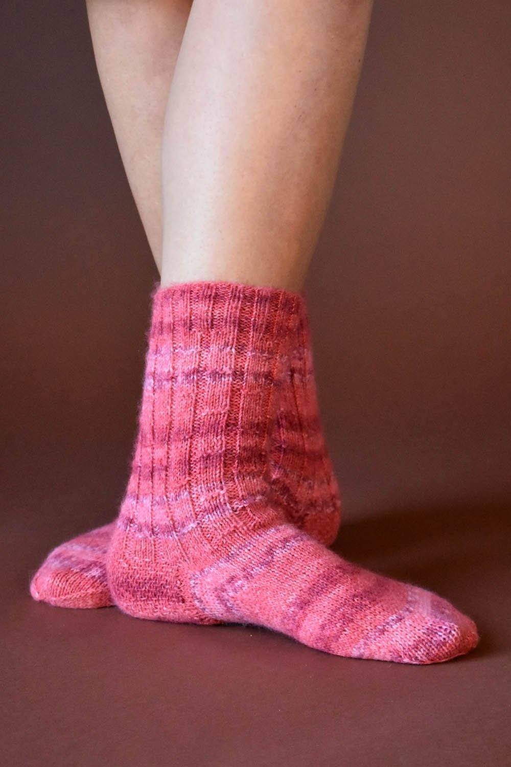 Garden Wall Socks by Carol J. Sulcoski *Free Pattern*-Patterns-Universal Yarns-Alpaca Direct