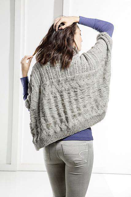 Glacier Bay Poncho by Amy Gunderson-Patterns-Universal Yarns-Alpaca Direct