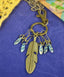 Handmade Stitch Marker Necklace-Notions-Alpaca Direct-Bronze Single Feather-Alpaca Direct