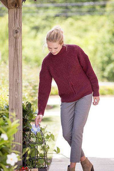 Hickory Grove Pullover by Amy Gunderson-Patterns-Universal Yarns-Alpaca Direct