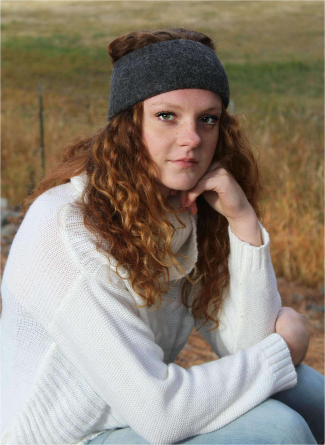 Alpaca Skiband-Apparel-Alpaca Direct-Charcoal-Alpaca Direct Main image