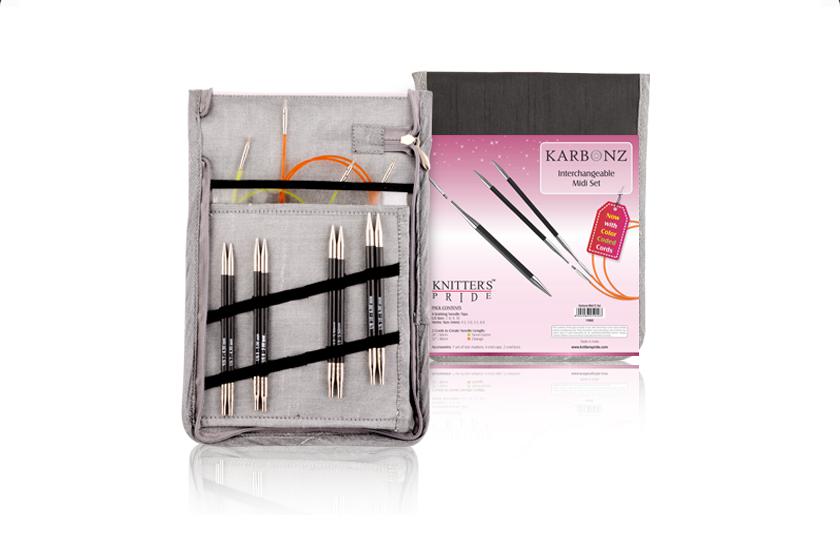 Knitter's Pride Karbonz Interchangeable Needle Midi Set