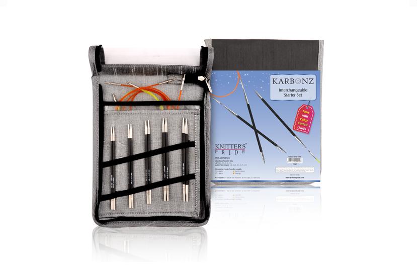 Knitter's Pride Karbonz Interchangeable Needle Starter Set