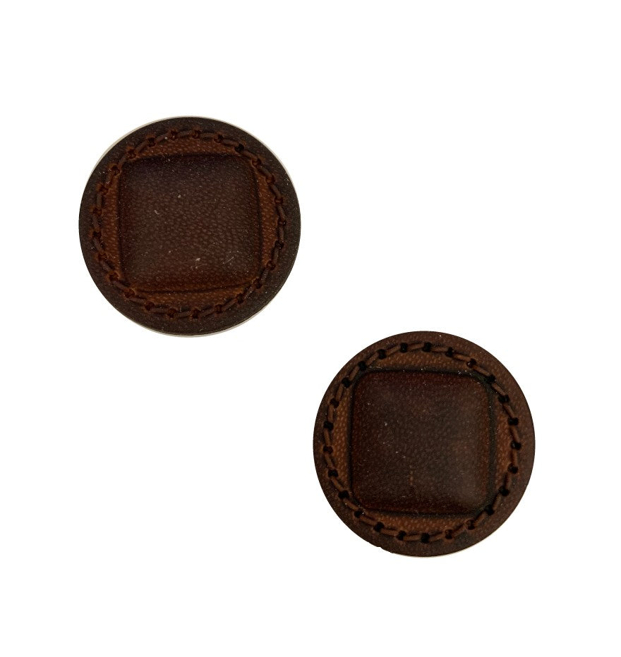 La Petite Faux Suede 7/8 in (22MM) Buttons 2 piece, shank #298-Notions-Alpaca Direct-Alpaca Direct