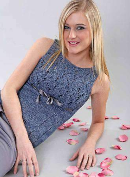 Malawi Summer Tunic with Ajour Cables by Skacel