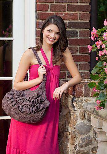 Ruffled Shoulder Bag by Fibra Natura Design Team-Patterns-Universal Yarns-Alpaca Direct
