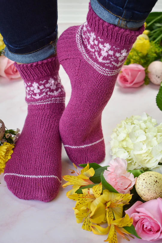 Lunaria Sock Designed by Allison Lutes *Universal Yarn Free Pattern*-Patterns-Universal Yarns-Alpaca Direct