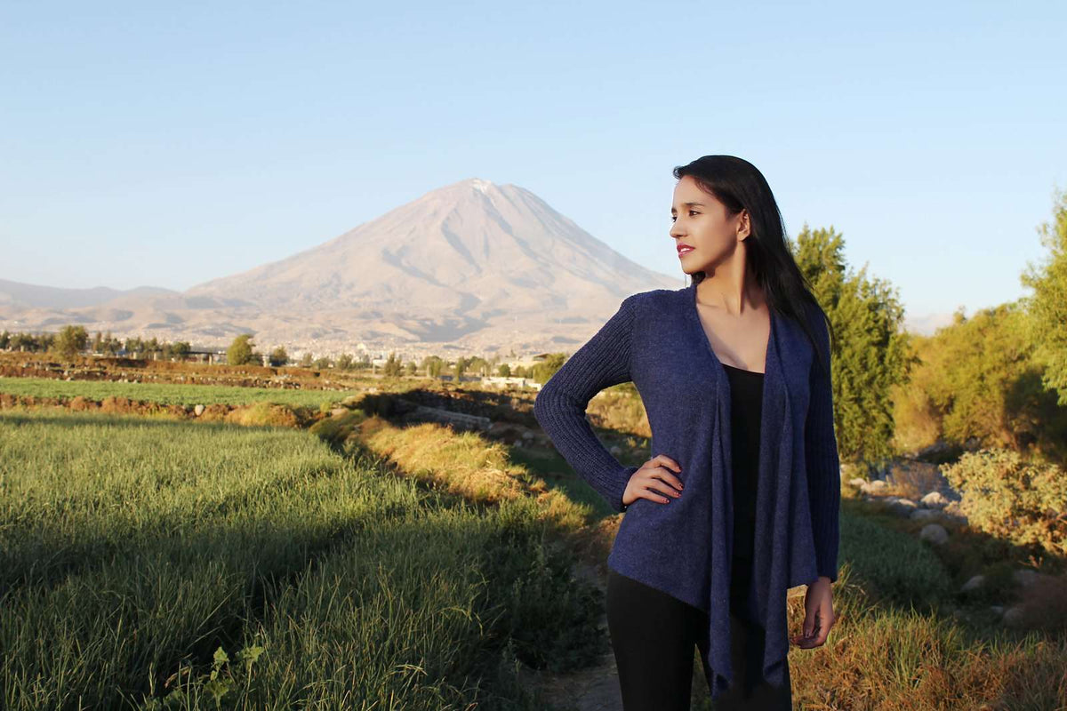 Lupe Cardigan by Laura Zukaite-Patterns-Berroco-Alpaca Direct